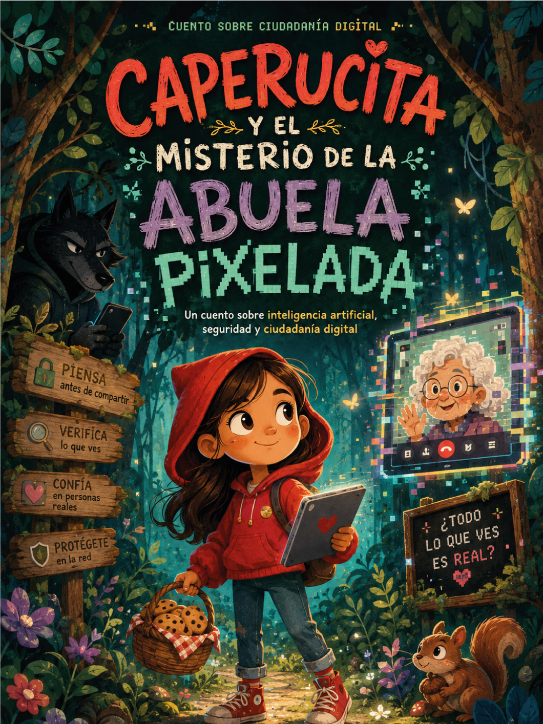 Caperucita y el misterio de la abuela pixelada